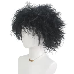 Black Synthetic Short Curly Wig Film Character Scissors Hands Style for Cosplay April Fool's Day Halloween CostumePartyAccessory