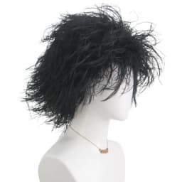 Black Synthetic Short Curly Wig Film Character Scissors Hands Style for Cosplay April Fool's Day Halloween CostumePartyAccessory
