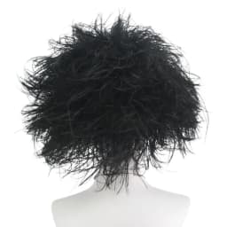 Black Synthetic Short Curly Wig Film Character Scissors Hands Style for Cosplay April Fool's Day Halloween CostumePartyAccessory
