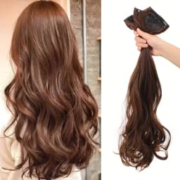 Synthetic women's hair cutting set 3pcs-natural wavy hair extension invisible BB clip fixed to women's hair heat-resistant wig