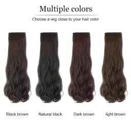 Synthetic women's hair cutting set 3pcs-natural wavy hair extension invisible BB clip fixed to women's hair heat-resistant wig