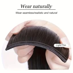 Synthetic women's hair cutting set 3pcs-natural wavy hair extension invisible BB clip fixed to women's hair heat-resistant wig
