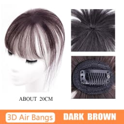 DUTRIEUX Synthetic 3D French bangs wig reissued air bangs topper wig natural curved simulation bangs for women