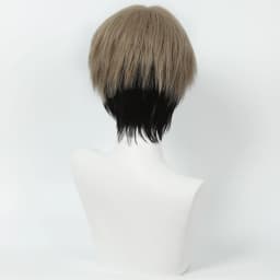 Cosplay Wig Chainsaw Man Anime Wig Kishibe Short Male Anime Cosplay Wig Black Game Role-Playing Synthetic Wig with Wigcap