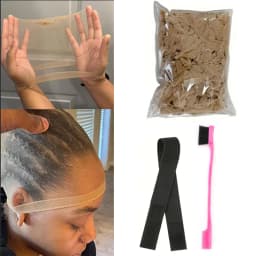 Wholesale HD Wig Caps High Quality Transparent HD Hair Nets Weave Nylon Stretchy Lace Front Wig Cap for Women Men Light Brown