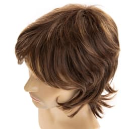 Men's Brown Synthetic Wig, Realistic Men's Wig, Young and Handsome Role-Playing Costumes, Wigs for Cosplay, Parties
