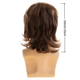 Men's Brown Synthetic Wig, Realistic Men's Wig, Young and Handsome Role-Playing Costumes, Wigs for Cosplay, Parties