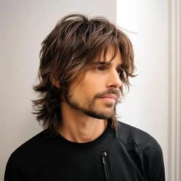 Men's Brown Synthetic Wig, Realistic Men's Wig, Young and Handsome Role-Playing Costumes, Wigs for Cosplay, Parties