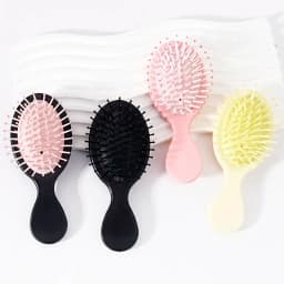 2pcs Multi-Color Mini Portable Air Cushion Hair Brush, Exfoliating Massage Air Cushion Comb Special for Real Hair Wigs