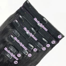 Clip Ins Straight Seamless Brazilian Human Hair Extensions 10A Brazilian Virgin Human Hair 8 Pcs Clip In Extensions 120G/Pack