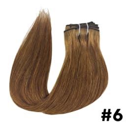 Clip Ins Straight Seamless Brazilian Human Hair Extensions 10A Brazilian Virgin Human Hair 8 Pcs Clip In Extensions 120G/Pack