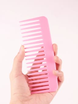 1 Thick Plastic Heat-Resistant, Anti-Static Long Toothed, Wide Toothed Salon Hairstyle Comb Special for Real Hair Wigs