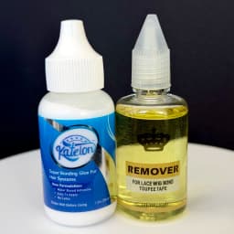 Wig Glue and Remover Set, 38ml Bonding Glue + 30ml Remover for Lace Wig Toupee Hair System