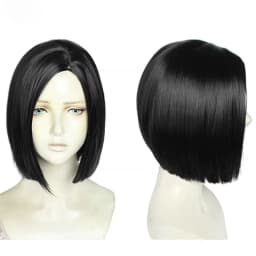 Short Straight Black Game Valorant Viper Cosplay Wig Cosplay Wigs Heat Resistant Synthetic Hair Halloween Role play