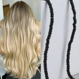 ARLANY Hair Extension Beads 3mm 500pcs/Roll Pre-Loaded Copper Nano Beads for Sewing in Extensions Feather Extensions