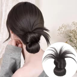 Synthetic Low Bun Claw Clip Natural Fluffy Hairpiece for Women Lazy Updo Styling Tool Easy Fashion Daily Hairstyle