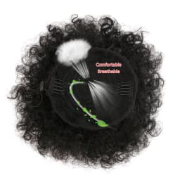 1PC Women's 10-Inch Afro Kinky Curly Synthetic Ponytail Extension with Drawstring Basic Style Afro Puff Hair Bun Wig Daily U