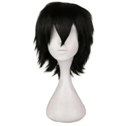 Short Hair Versatile Handsome Bangs Short Hair Cosplay Anime Synthetic Wig Role-Playing, Halloween, Christmas Costumes, Parties