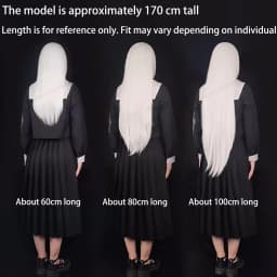 60cm Long Straight Cosplay Synthetic Wig With Bangs Golden Yellow Green Blonde Purple Heat Resistant Hair Anime Wigs + Wig Cap