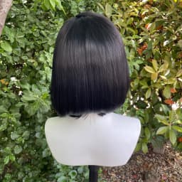 Jet Black 13x6 Synthetic Lace Front Wigs for Black Women Shoulder Length Bob Glueless Synthetic Wigs 150% Density Natural Hair