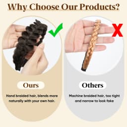 Synthetic fashion braided headband, hair band, braided hairstyle, Bohemian style, women's hair accessory/wig decoration.
