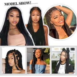 6X Braids 26 Inch Braiding Hair Pre Stretched Blonde Ombre Braiding Hair Synthetic Fake Hair Extensions for Braids Women