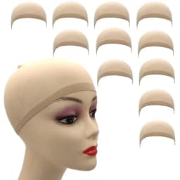 1/6/12bags Ventilated Nylon Mesh Nude Stocking Wig Cap Hairnets Stretchy Close End Super Extra Thin Skin Breathable Wig Cap