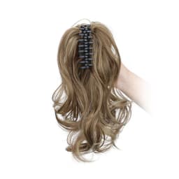 Synthetic 12Inch Short Curly Claw Clip Ponytail Hair Extensions Heat Resistant Fiber Hairpiece for Women Daily Use