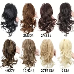 Synthetic 12Inch Short Curly Claw Clip Ponytail Hair Extensions Heat Resistant Fiber Hairpiece for Women Daily Use