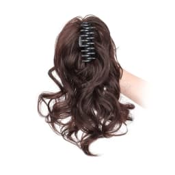 Synthetic 12Inch Short Curly Claw Clip Ponytail Hair Extensions Heat Resistant Fiber Hairpiece for Women Daily Use