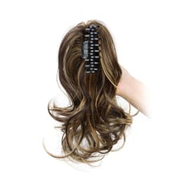 Synthetic 12Inch Short Curly Claw Clip Ponytail Hair Extensions Heat Resistant Fiber Hairpiece for Women Daily Use
