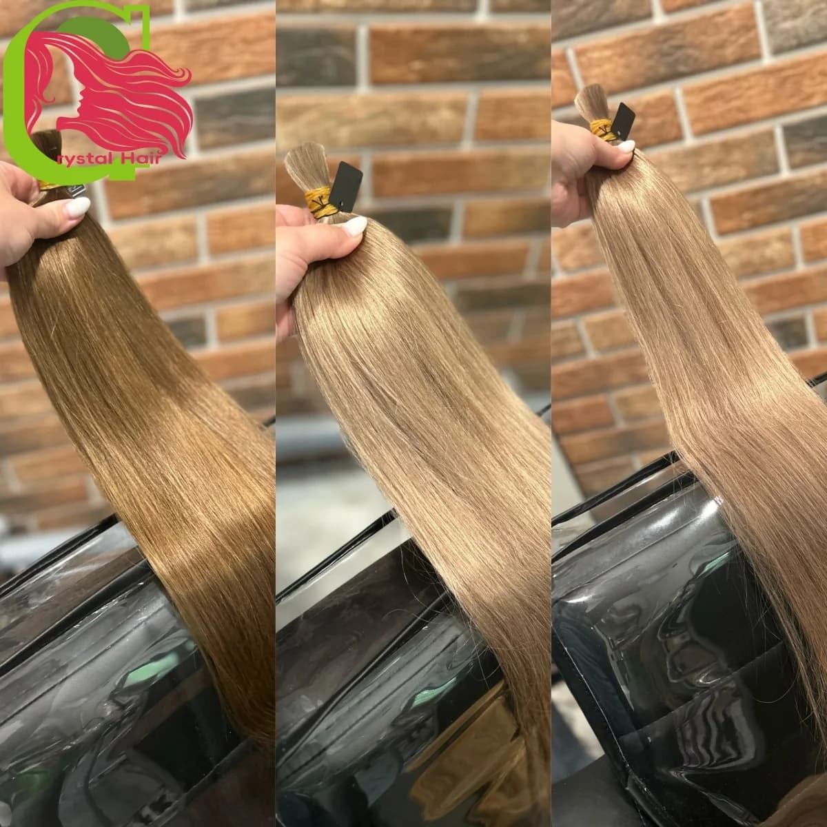 Bulk Hair 100% Real Human Hair Machine Made Virgin Remy Straight Hair Bulk 18-30inch 100g Natural Blonde Hair Extension No Weft