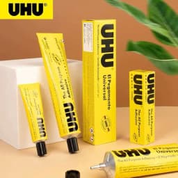 7ml/20ml/35ml/60ml UHU Universal Flexible Clear Glue For Wigs Lace Fabric Wood Metal Leather Porcelain DIY Repair