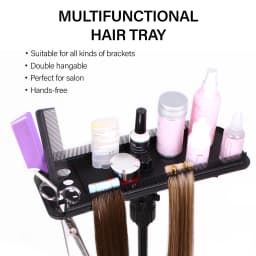 Double-Side Teeth Extension Display Tray Multifunction Hair Tray For Wig Stand Easy To Place Salon Hairdressing Styling Tool