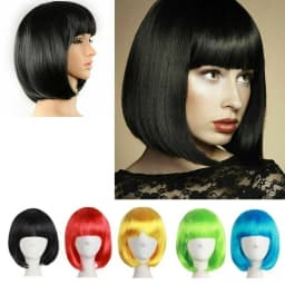 Hot Cosplay Full Wig Short Bob Wig Short Straight Hair Synthetic Hair