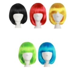 Hot Cosplay Full Wig Short Bob Wig Short Straight Hair Synthetic Hair