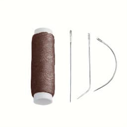 4 Colors Nylon Hair Track Weft Weave Sew Thread + Needle J+I+C For Clip In Extensions Wig Tools for Hair Extension Accessories