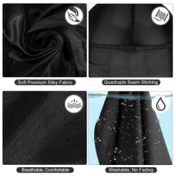 Black Silky Durag with Long Tail Silk Doo Rags for Hip Hop Rapper,360 540 720 Waves Turban Durag Men Black Bandanas