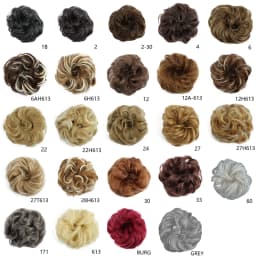 Synthetic Hair Bun Wig Donut Wavy Elastic Rubber Scrunchie Hair Pieces Ladies Ponytail Hair Extension Curly Wrap