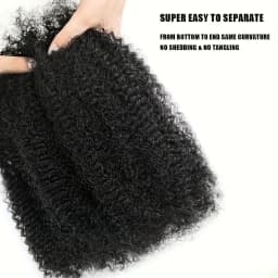 Afro Kinkys Bulk Synthetic Hair for Dreadlock Extensions Loc Repair Braiding Twist Tight Afro Kinky Synthetic Hair for Loc