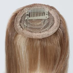 100% Human Hair Bangs Blonde Brown Wispy Bang Hair Clip in Bangs Fringe with Temples Hairpiece for Women Clip on Air Bang 4.5in