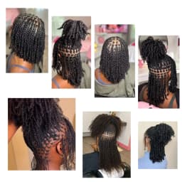 Kinky Marley Synthetic Braiding Hair Springy Afro Twist Crochet Faux Locs Bulk Extensions Marely Braid for Quick Styling
