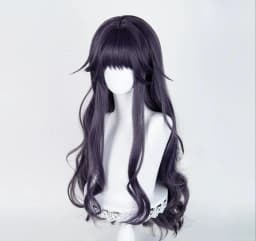 Waguri Kaoruko Cosplay Synthetic Wig Long Purple Gray Woman Hair Anime Heat Resistant Wigs For Halloween Party