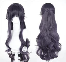 Waguri Kaoruko Cosplay Synthetic Wig Long Purple Gray Woman Hair Anime Heat Resistant Wigs For Halloween Party