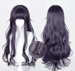 Waguri Kaoruko Cosplay Synthetic Wig Long Purple Gray Woman Hair Anime Heat Resistant Wigs For Halloween Party