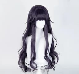 Waguri Kaoruko Cosplay Synthetic Wig Long Purple Gray Woman Hair Anime Heat Resistant Wigs For Halloween Party