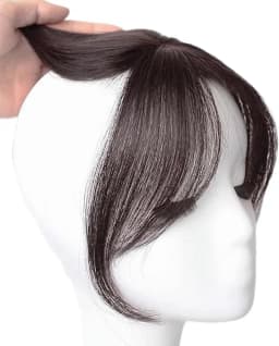 Synthetic Hair Topper for Women Natural Invisible Hairpiece 3D Middle Part Bangs Fluffy Volume Lightweight Hair Extension