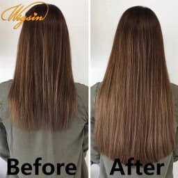 WIGSIN 6Pieces/Set Synthetic 24Inch Long Straight Hair Extension Silky Hairpiece for Women