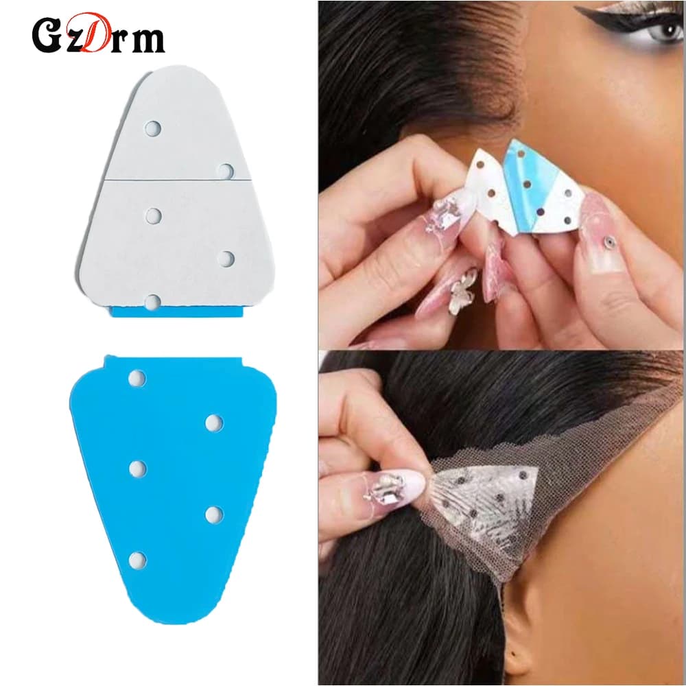 Hair Extension Tape, 20 PCS Double Sided Adhesive Wig Tape Waterproof Human Hair Extension Tape Tabs Clear Strong Hold Lace Tape