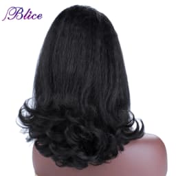 Blice Synthetic Drawstring Ponytail Hair Pieces Ponytail Kinky Straight Hair Extensions Kanekalon Hair With Combs Warp Ponytail